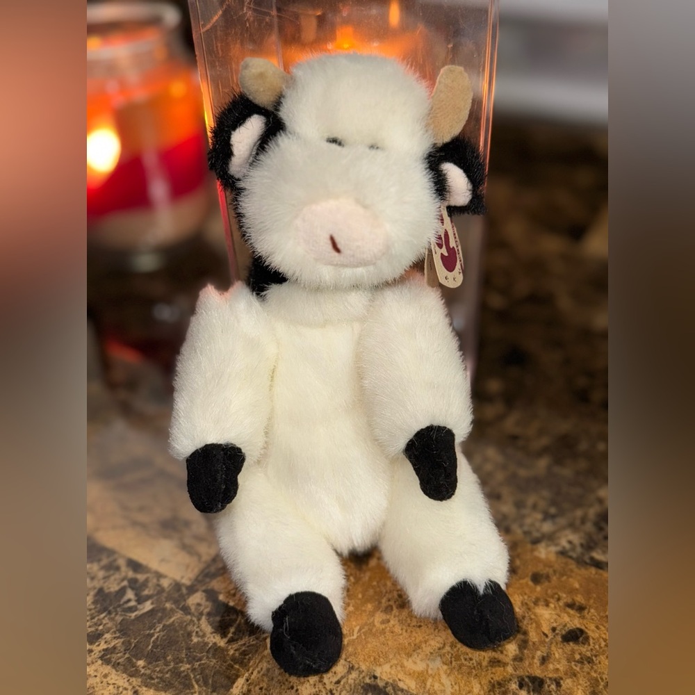 🐄 Ty Madison Cow Beanie • Style 6035 • w/ Display Case
